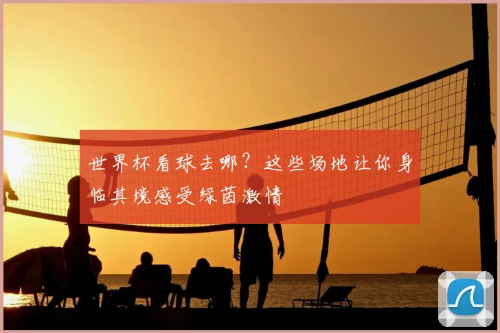 世界杯看球去哪？这些场地让你身临其境感受绿茵激情