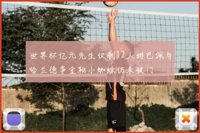 世界杯亿元先生仅剩12人姆巴佩与哈兰德争金靴小蜘蛛仍未破门