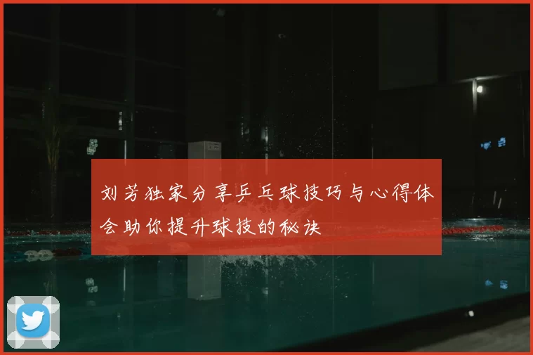 刘芳独家分享乒乓球技巧与心得体会助你提升球技的秘诀