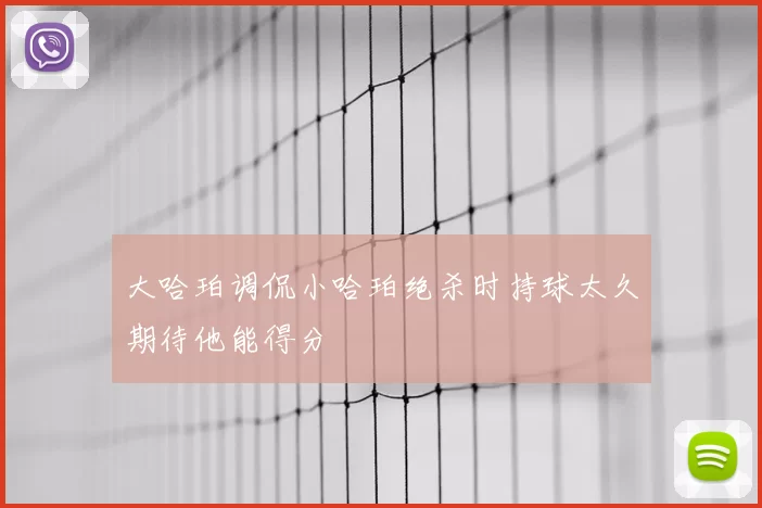 大哈珀调侃小哈珀绝杀时持球太久期待他能得分