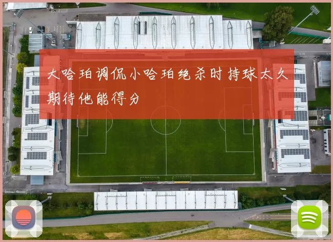 大哈珀调侃小哈珀绝杀时持球太久期待他能得分