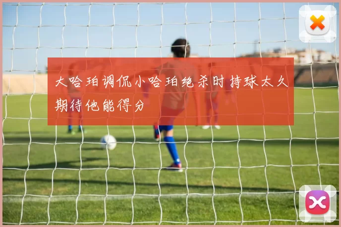 大哈珀调侃小哈珀绝杀时持球太久期待他能得分